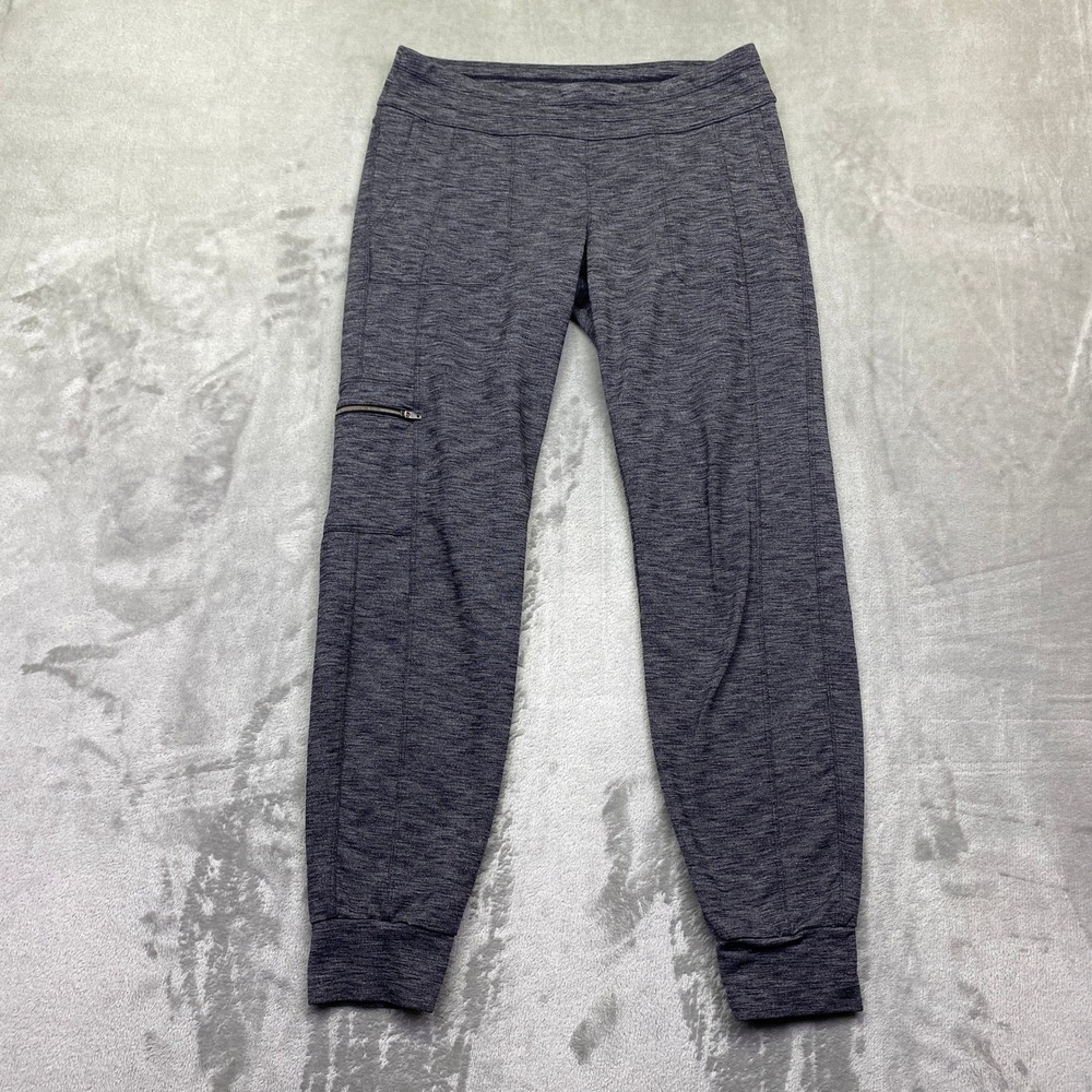 Athleta Gray Heathered Space Dye Cargo Jogger Pants Small Grunge‎ Athleisure